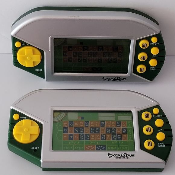 (Lot Of 2) EXCALIBUR Electronic Roulette Handheld Pocket Casino Game Model #475. - Picture 2 of 10